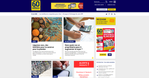 The government wants to sell 60 millions de consommateurs magazine, employees stunned