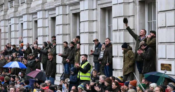 Farmers in London rally against proposed inheritance tax