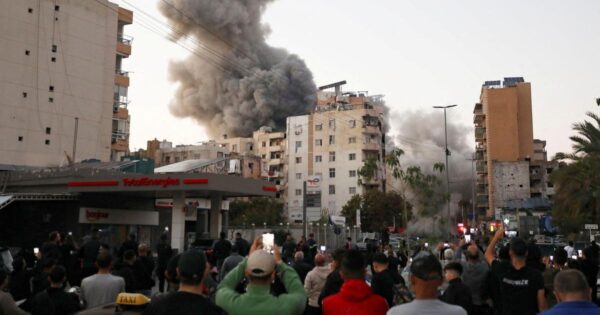 new strikes on Beirut’s southern suburbs after Israeli call to evacuate